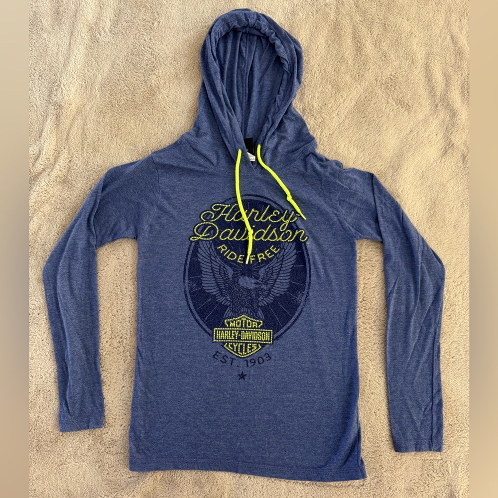 Harley-Davidson Hoodie with Neon Highlights